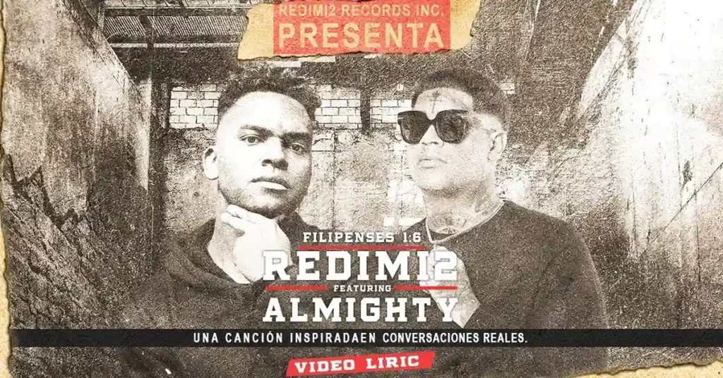 Filipenses 1:6 - Redimi2 ft. Almighty video lyrics UNA BOMBA!!! - Portada - Música Cristiana - Emisora Juvenil